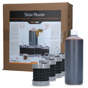 Knock Pest Stay Away Parasol Set - 1 liter vloeistof en 4 kokers