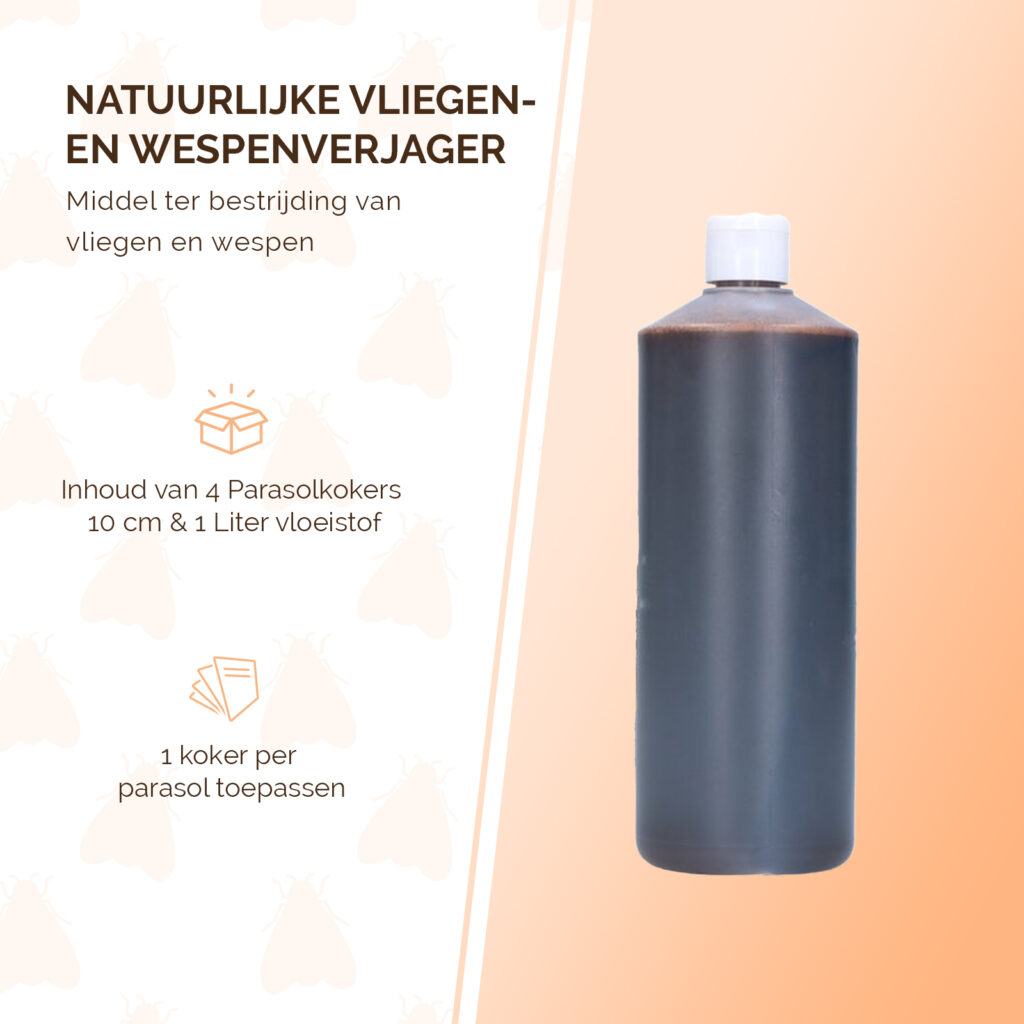 Knock Pest Stay Away Parasol Set - 1 liter vloeistof en 4 kokers - afbeelding 3
