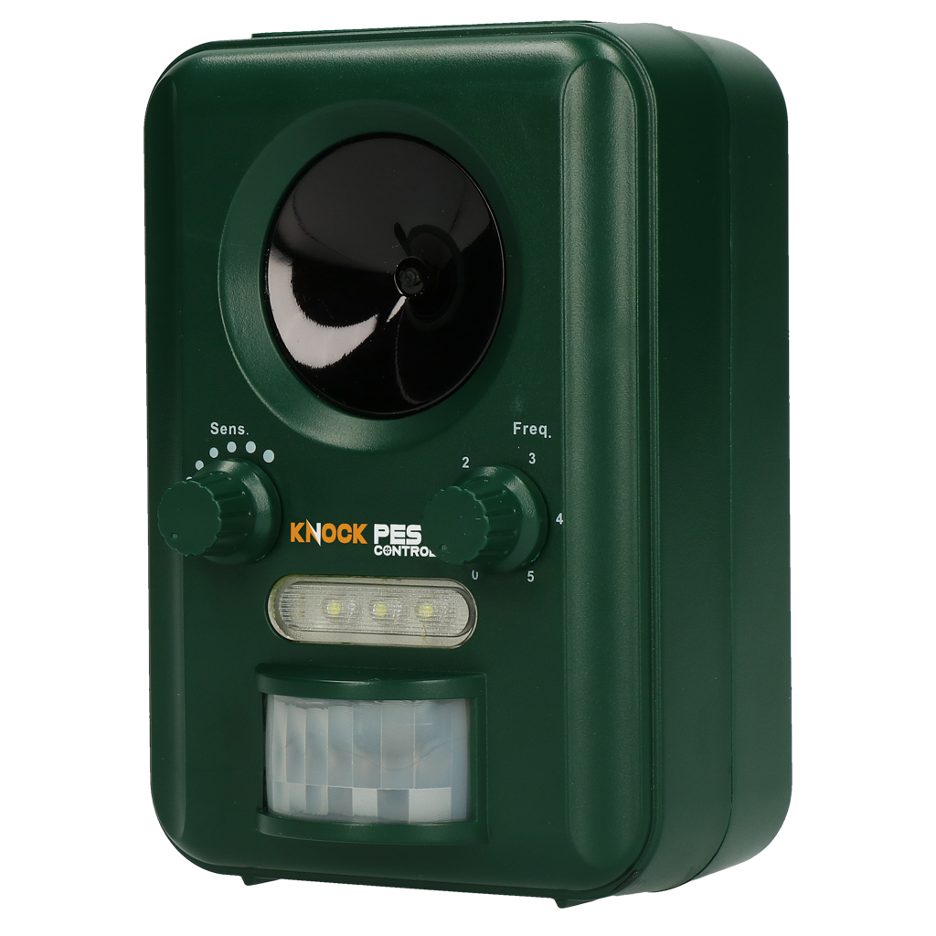 Knock Pest Dierenverjager Solar - Ultrasoon met Bewegingsmelder - afbeelding 1