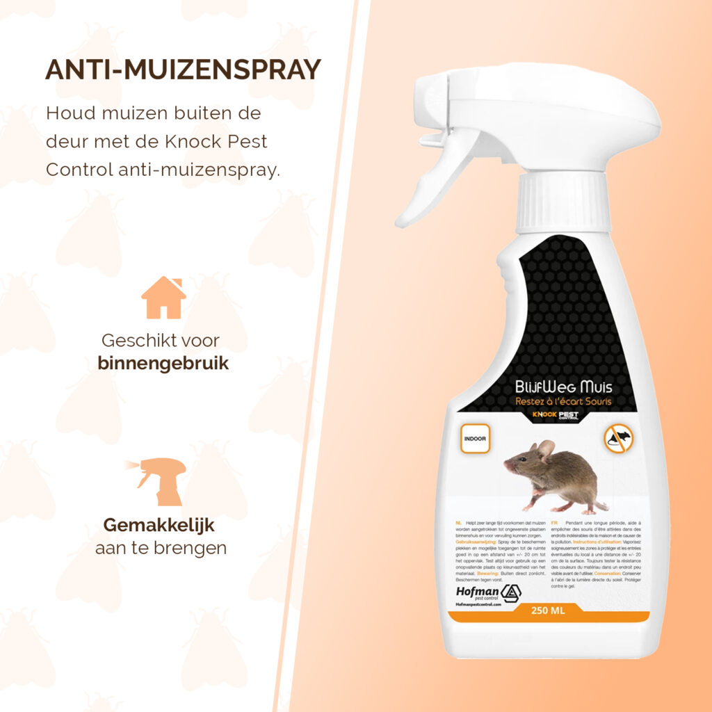 Knock Pest BlijfWeg Muis 250 ml spray tegen muizen - afbeelding 2