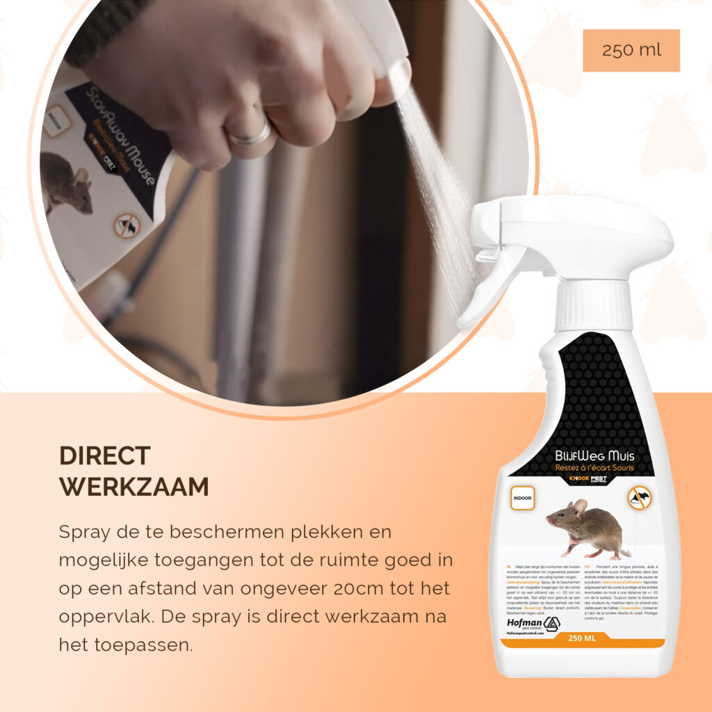 Knock Pest BlijfWeg Muis 250 ml spray tegen muizen - afbeelding 5