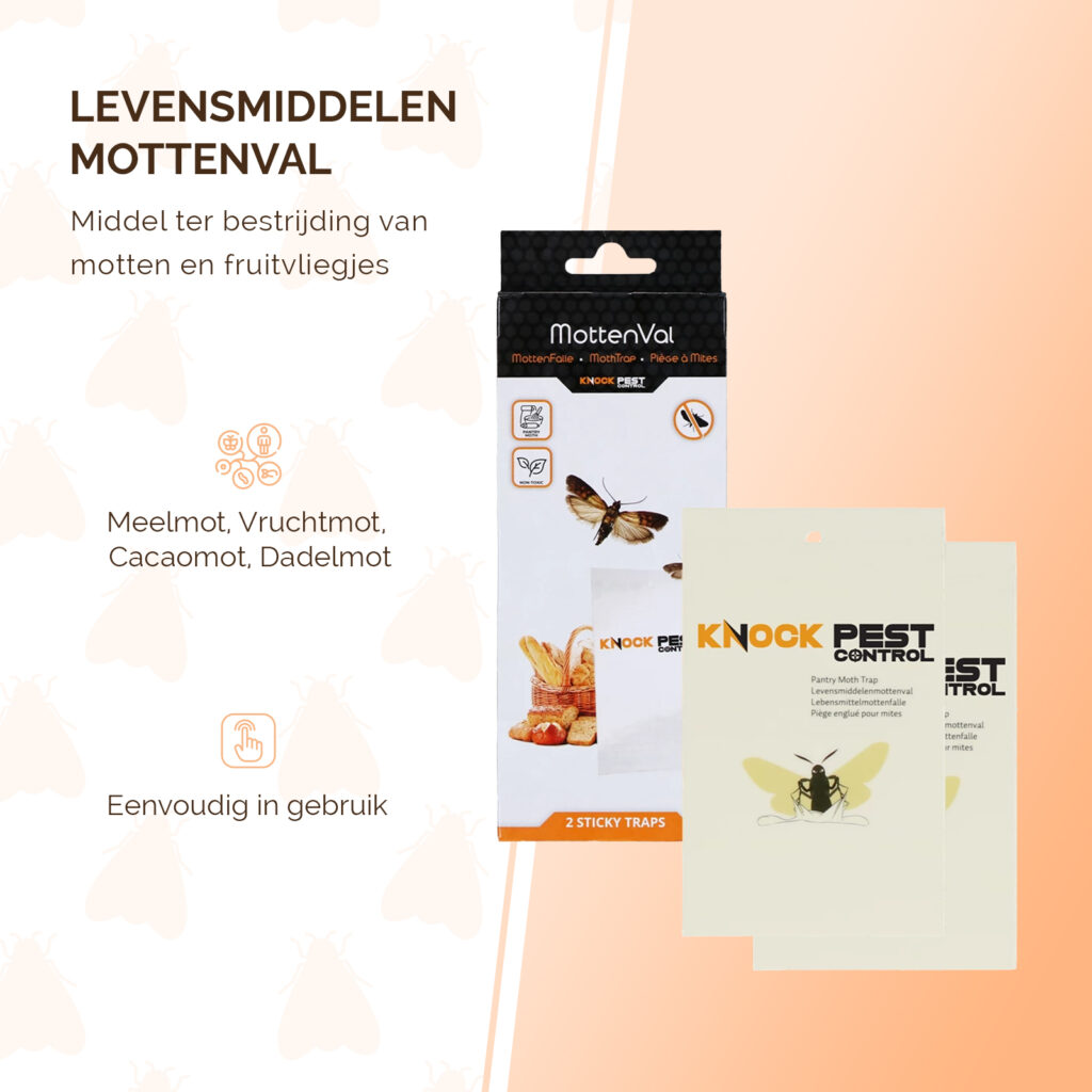 Knock Pest Levensmiddelenmottenval Vlak - 2 kleefvallen - afbeelding 4