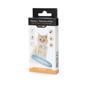 Knock Pest Vlooien/Tekenband Kat 33 cm NL/FR - Gifvrij en Regenbestendig