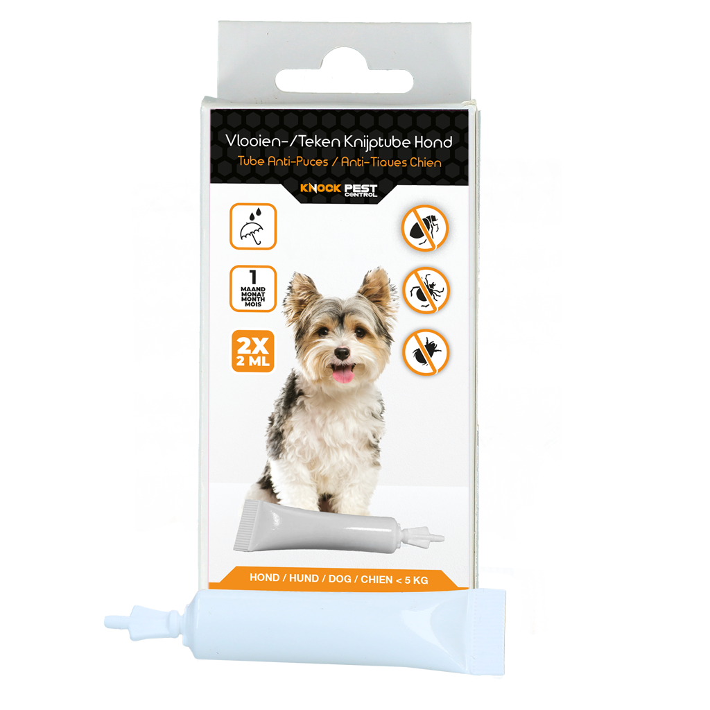 Knock Pest vlooien-tekenpipet Hond <5 kg - 2 x 2 ml