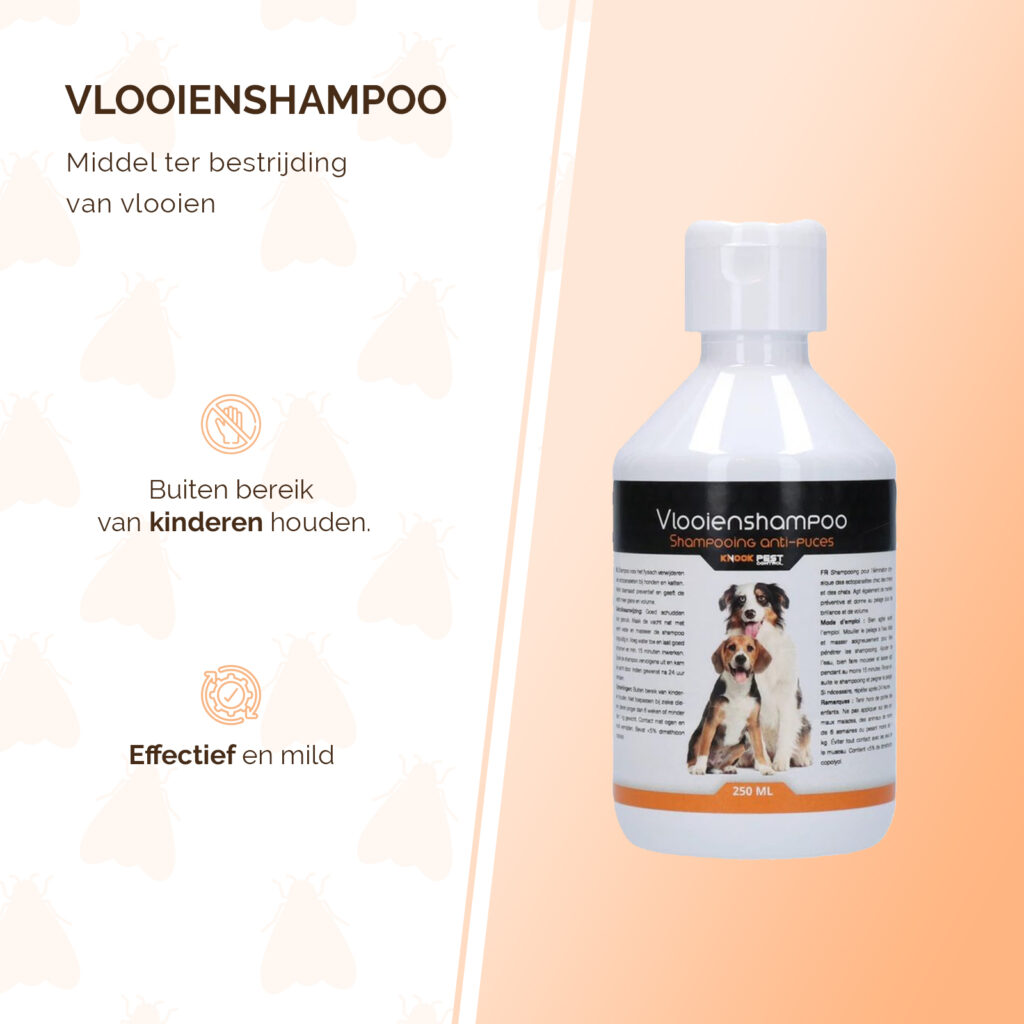 Knock Pest Vlooienshampoo 250 ml voor Honden en Katten - afbeelding 2