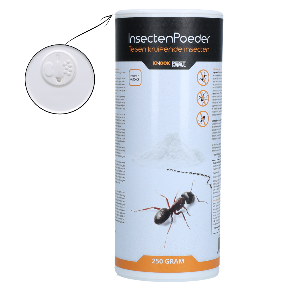 Knock Pest Insectenpoeder 250 g - Tegen kruipende insecten en spinnen - afbeelding 1