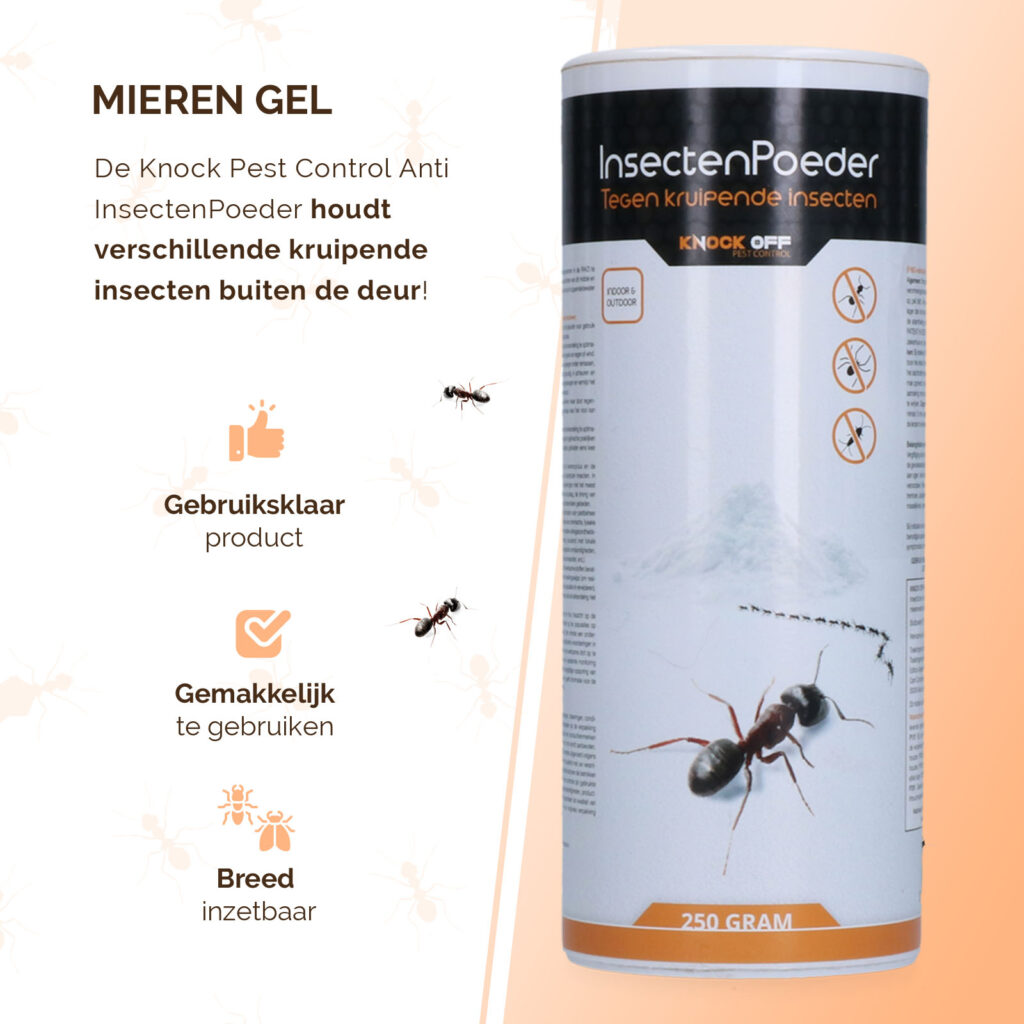 Knock Pest Insectenpoeder 250 g - Tegen kruipende insecten en spinnen - afbeelding 4