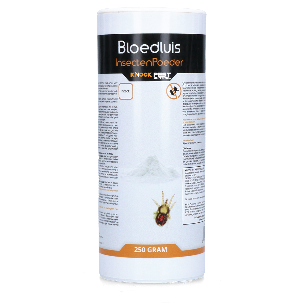 Knock Pest Insectenpoeder Bloedluis 250 g voor Pluimvee