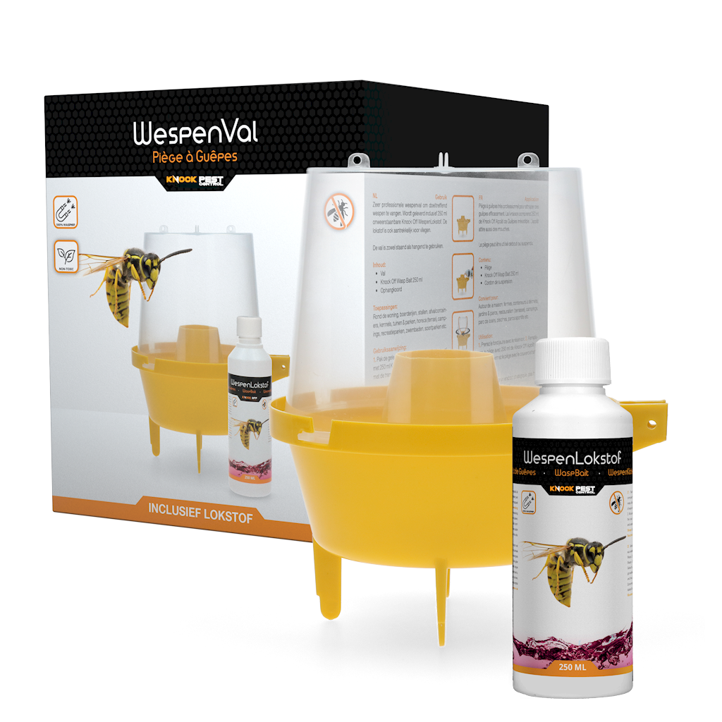 Knock Pest Wespenval met 250 ml Lokstof - Effectieve Vangst van Wespen - afbeelding 1