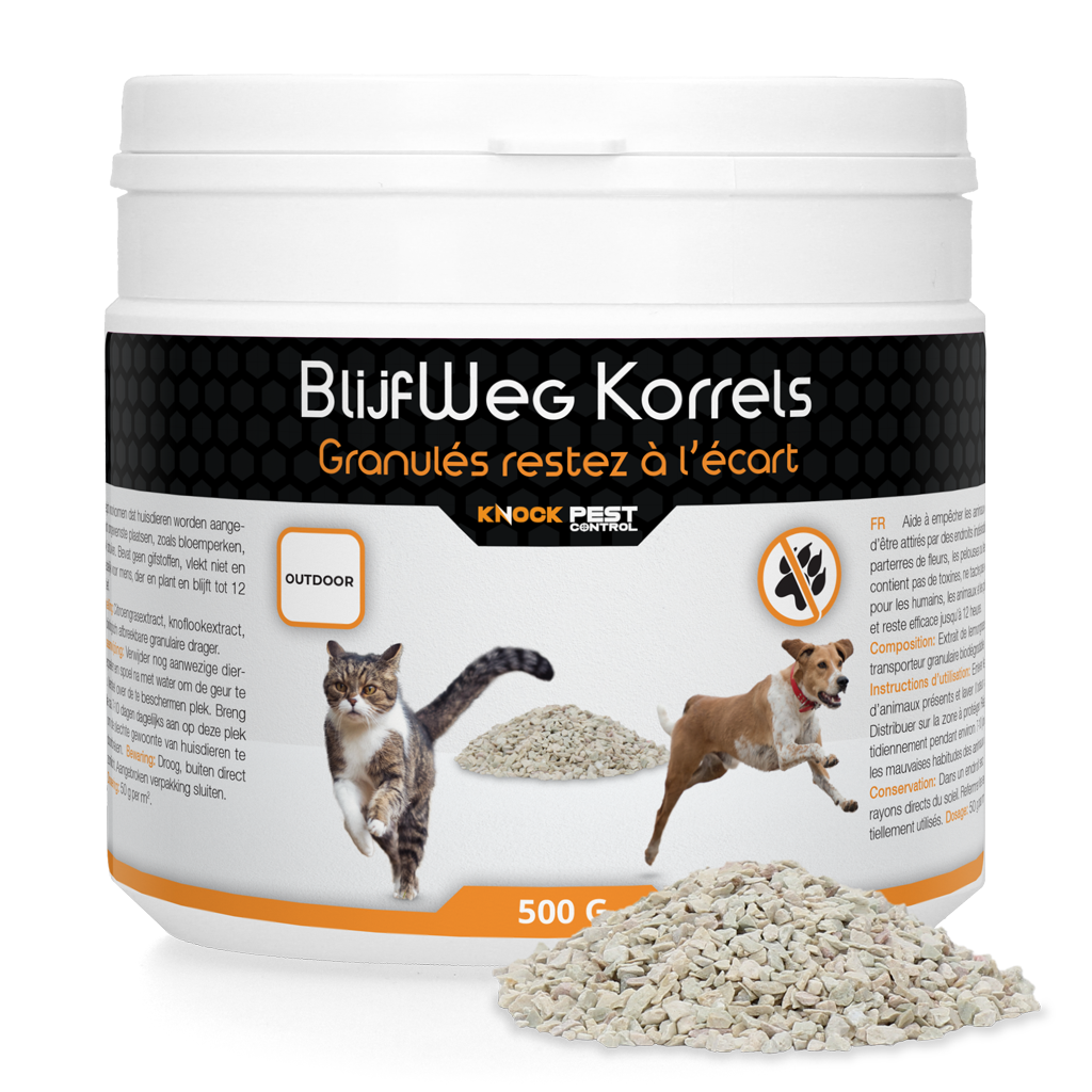 Knock Pest BlijfWeg Korrels Outdoor 500 g - Voorkom ongewenste dieren