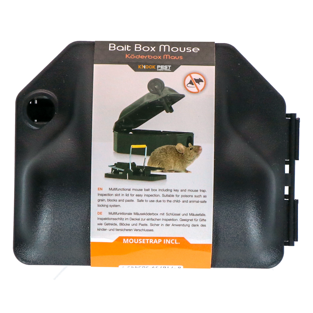 Knock Pest Voerdoos Muis incl. Sleutel + Muizenklem - afbeelding 1