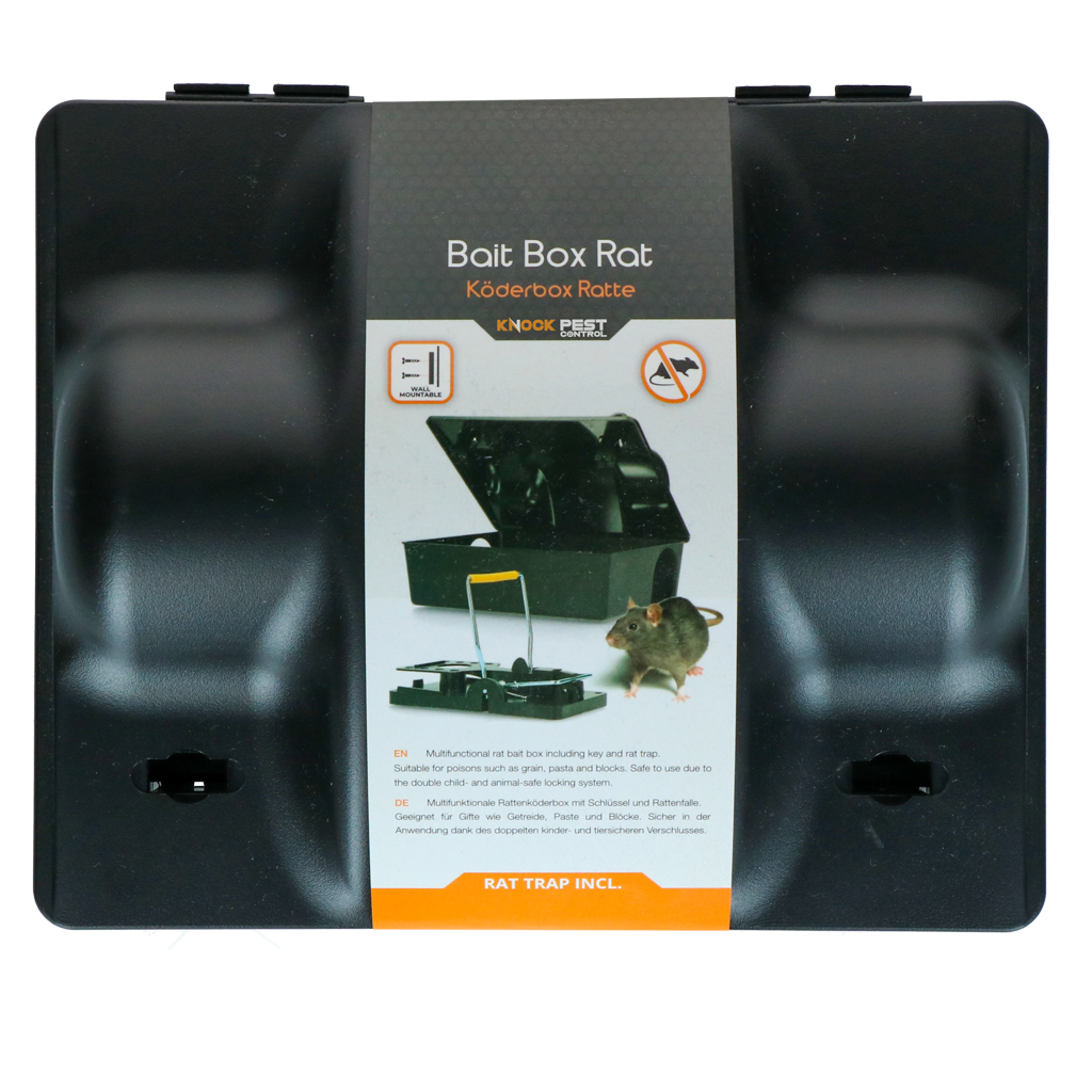 Knock Pest Voerdoos Rat/Muis Dual Bait incl. Rattenklem - afbeelding 1