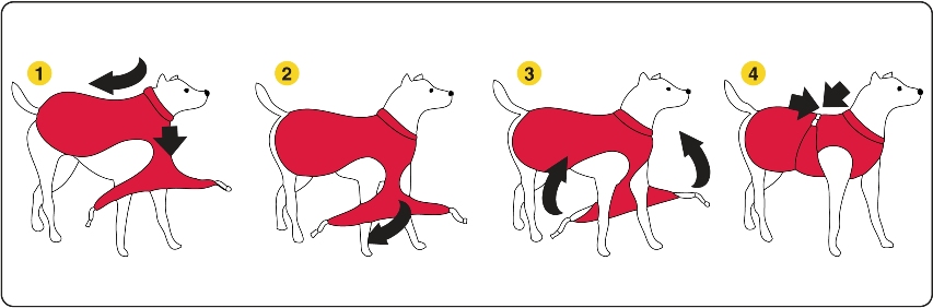 Dog Armor Knockdown Coat (Insect Shield) XXXXS - 20cm ruglengte - afbeelding 2