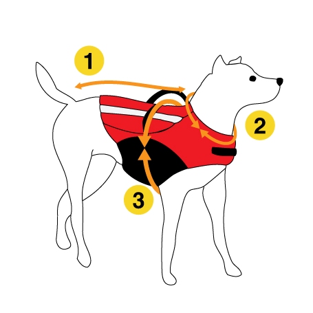 Dog Armor Knockdown Coat (Insect Shield) XXXXS - 20cm ruglengte - afbeelding 4