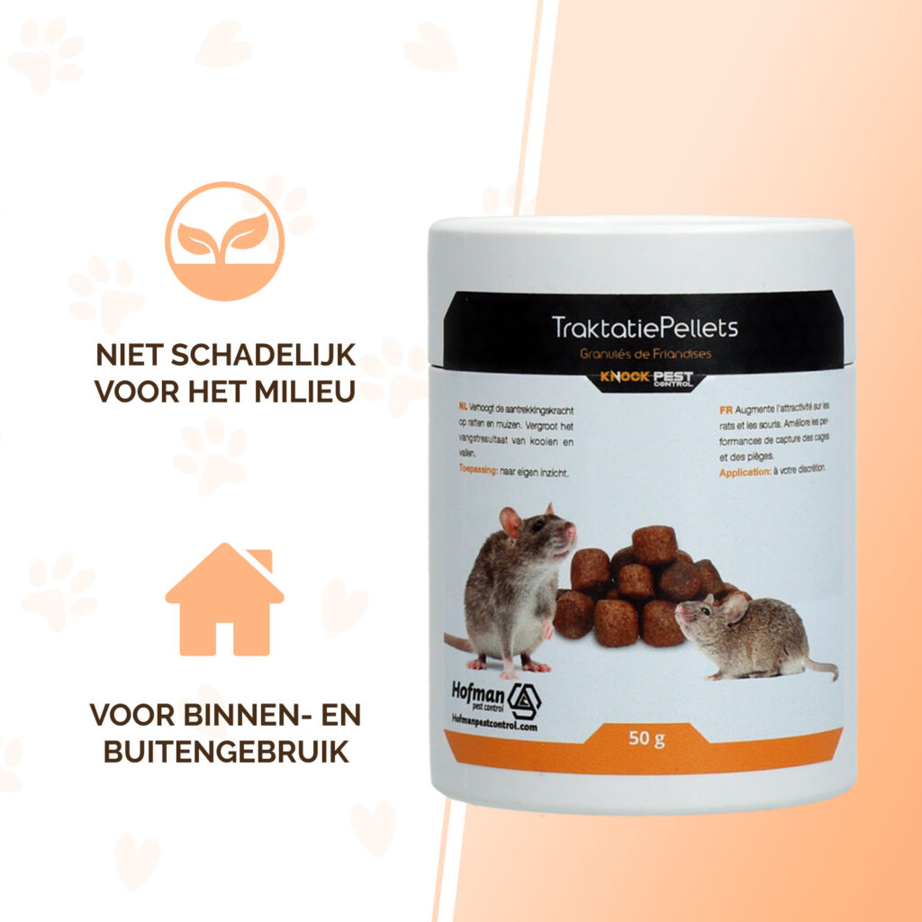 Knock Pest Traktatie Pellets 50 g voor Muizen en Ratten - afbeelding 2