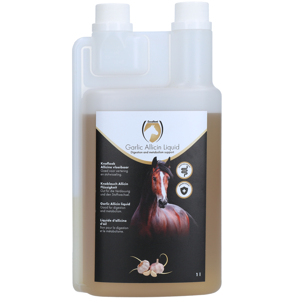 Excellent Horse Garlic Allicin Liquid 1 l - Knoflook Supplement voor Paarden