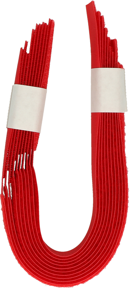 Koeherkenningsband klittenband geel Rood - 10 stuks - afbeelding 2