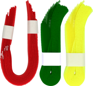 Koeherkenningsband klittenband geel Rood - 10 stuks