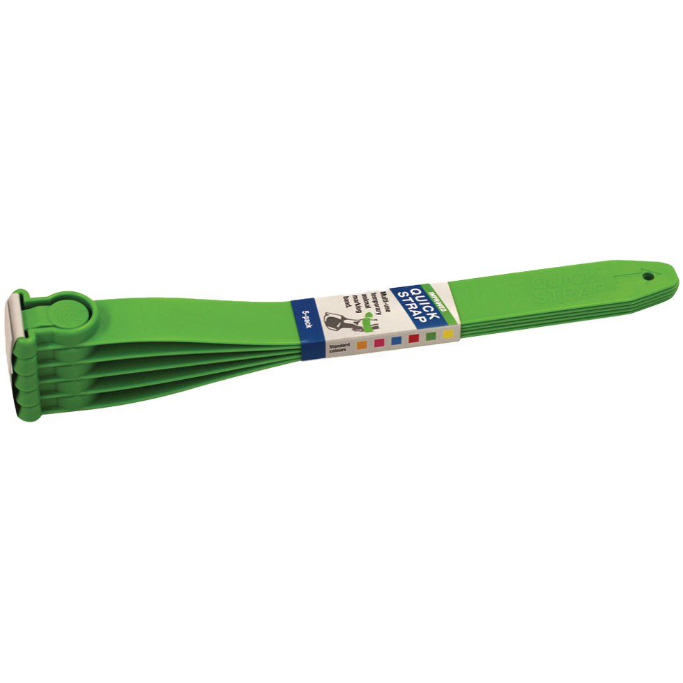 Koeherkenningsband Quick Strap Groen - 33,5 cm, 5 stuks