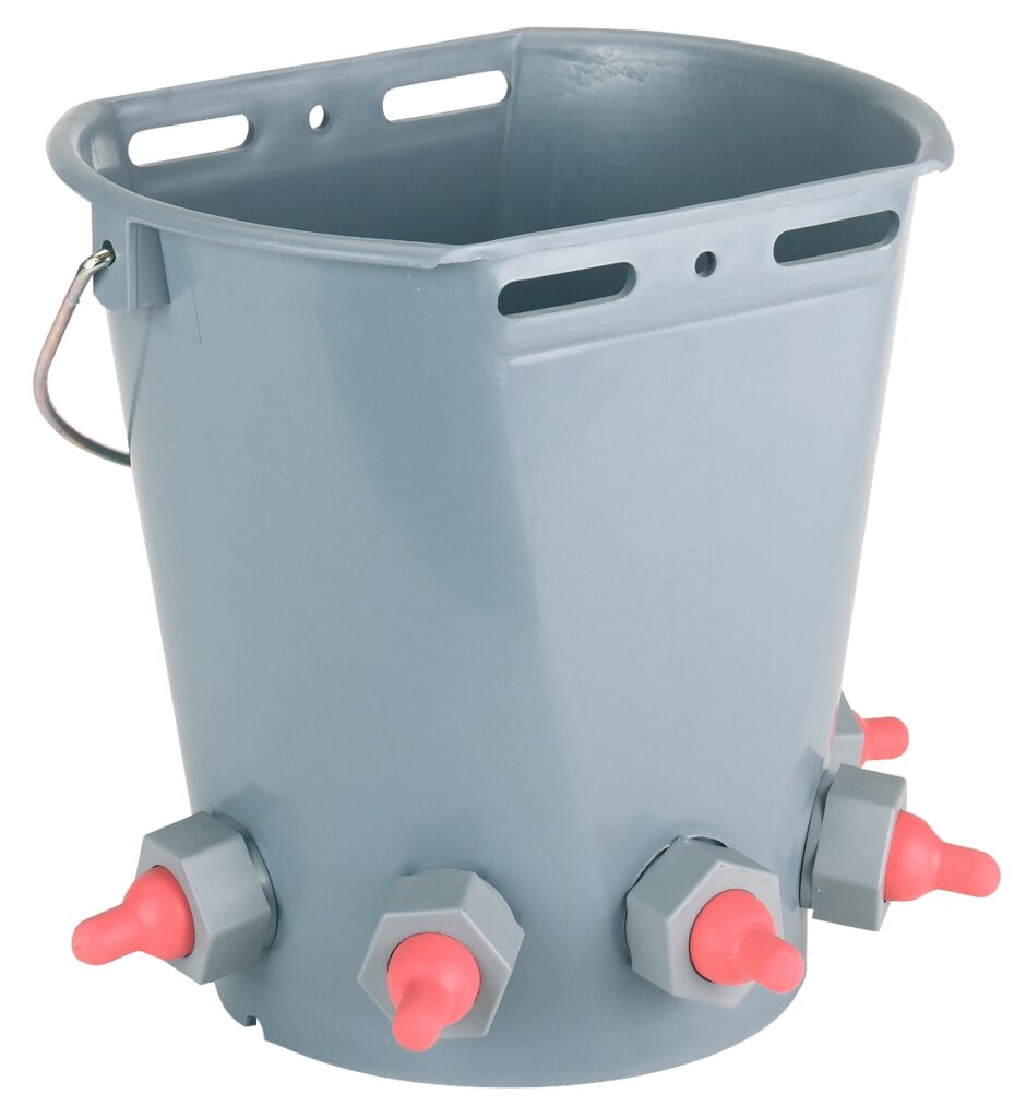 Lambar 2-zijdig plat emmer 8 liter met 5 gaten zonder spenen - afbeelding 2