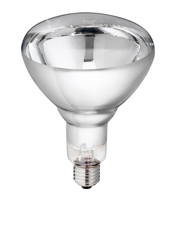 Hard Glas Lamp 250 W - Wit - afbeelding 1