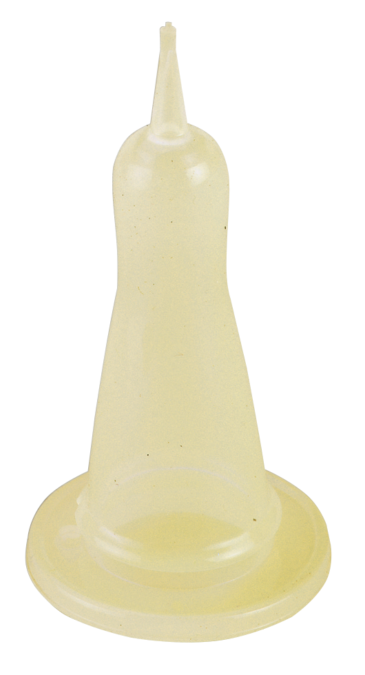 Lamspeen los transparant 4 cm breed - Merkloos