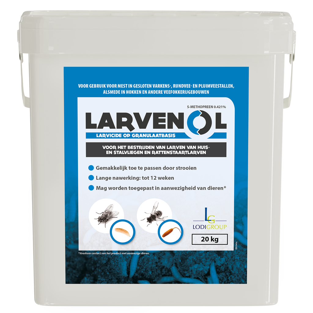 Larvenol 4GR 20 kg - Larvicide voor Vliegenbestrijding