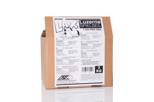 LAX Luzerne aan Speeltouw voor Paarden - Gezonde Snack - afbeelding 4