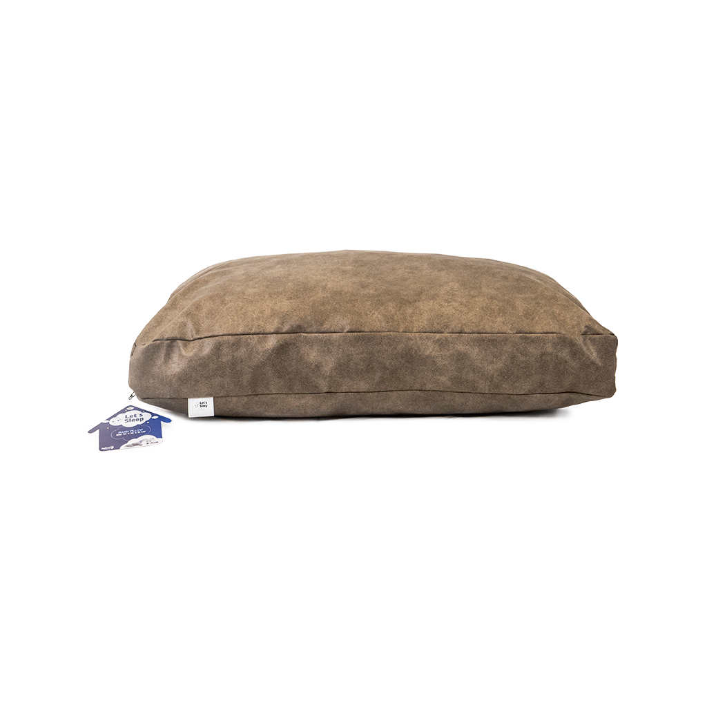 Let's Sleep Plush Pillow Hondenkussen L Taupe 100x75 cm - afbeelding 1