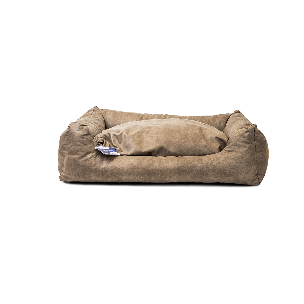 Let's Sleep Sweet Dreams Hondenmand Met Kussen L Taupe - afbeelding 1