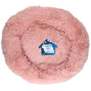 Let's Sleep Donut Mand Roze L - Zachte Donutmand voor Honden en Katten