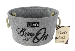 Let's Stuff It Bring it On Grijs - Opbergmand voor Hondenspeelgoed