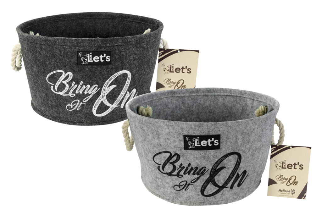 Let's Stuff It Bring it On Grijs - Opbergmand voor Hondenspeelgoed - afbeelding 3