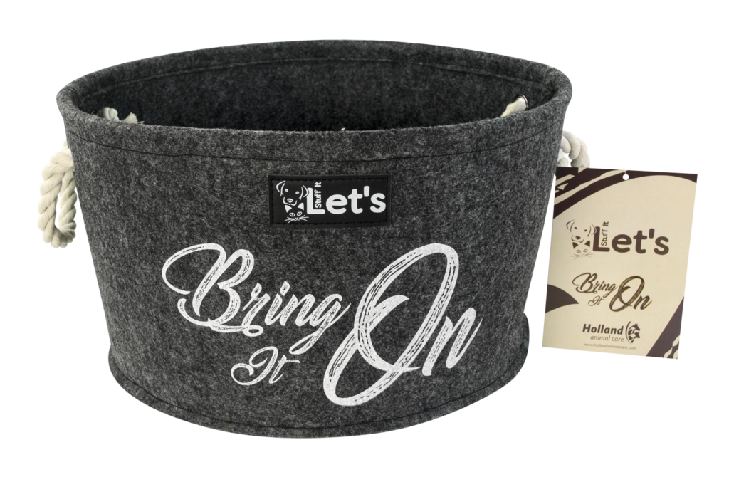 Let's Stuff It Bring it On Antraciet - Opbergmand voor Honden - afbeelding 1
