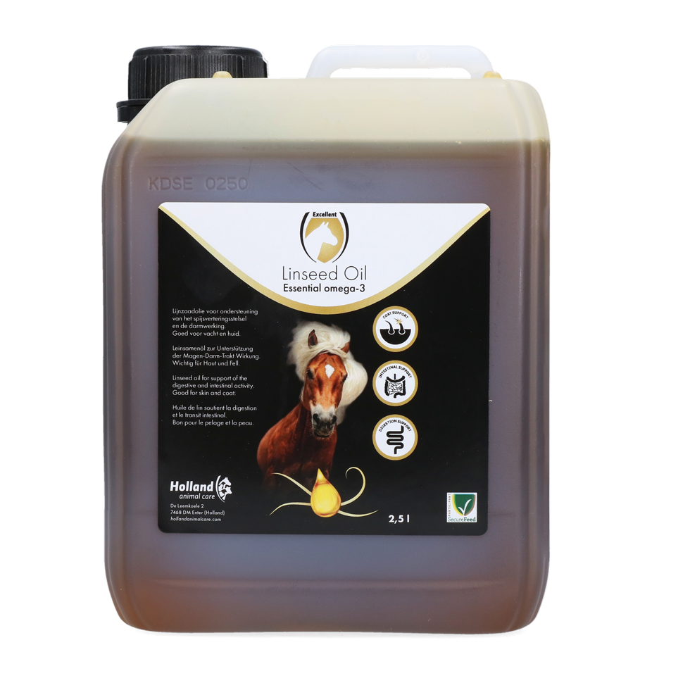 Excellent Horse Lijnzaadolie 2,5 l - Voor een gezonde huid en glanzende vacht
