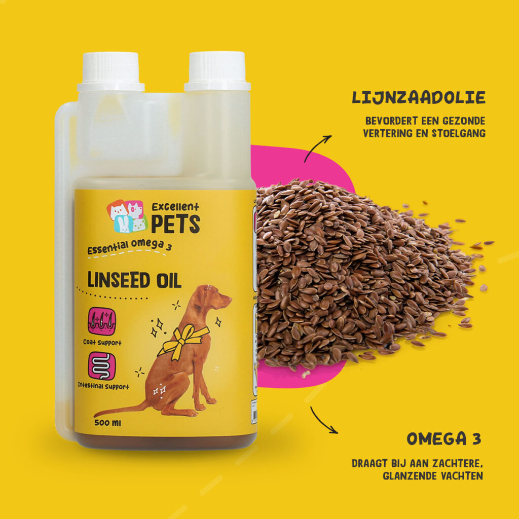 Excellent Pets Lijnzaadolie 500 ml - Supplement voor Honden - afbeelding 5