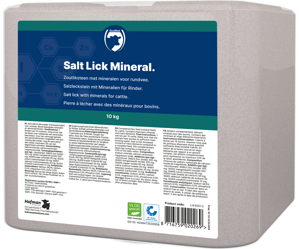 Excellent Liksteen Mineral Rund 10 kg - Puur Rotszout