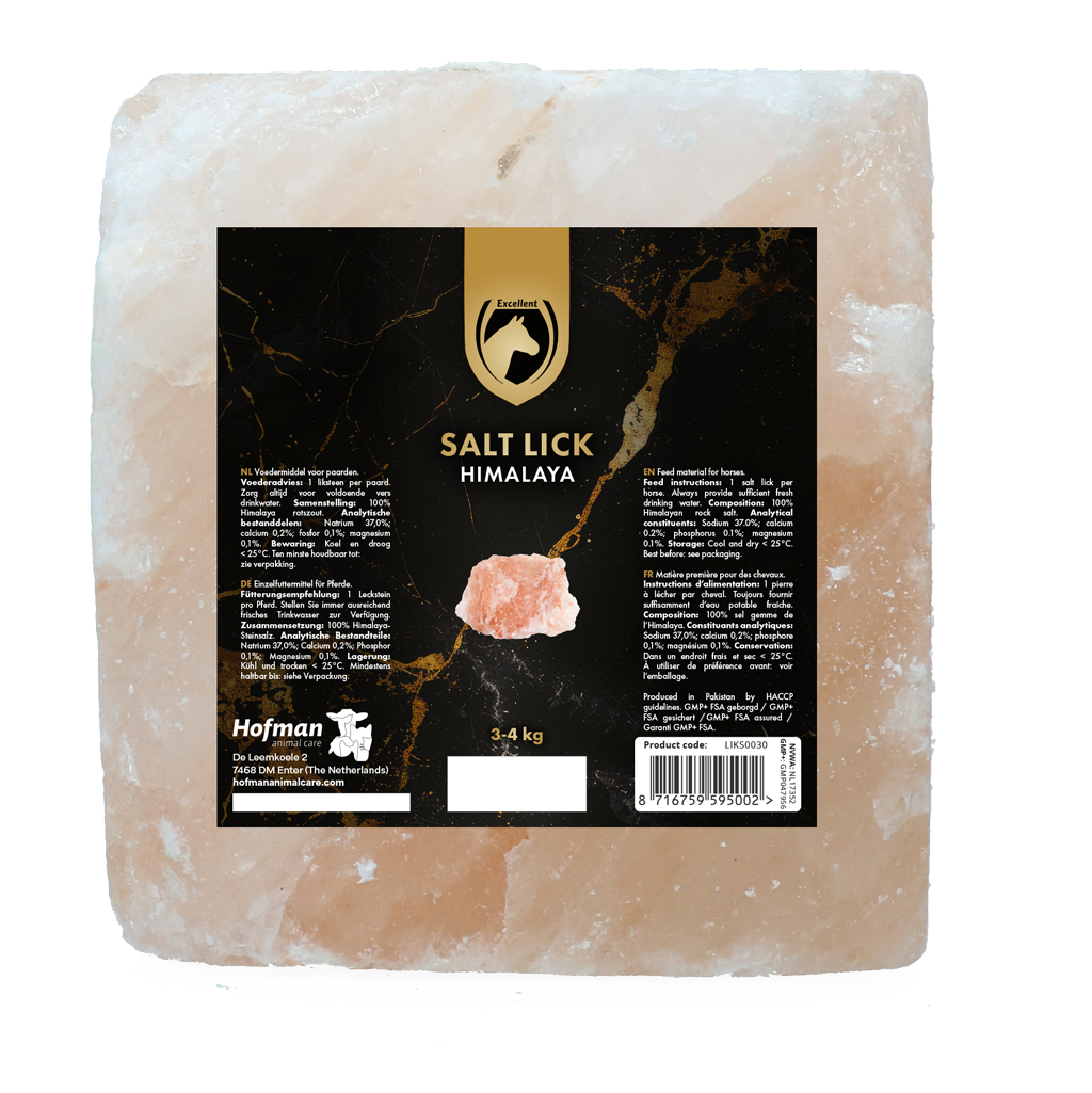 Excellent Horse Salt Lick Himalaya 3-4 kg (Met touw) - afbeelding 4