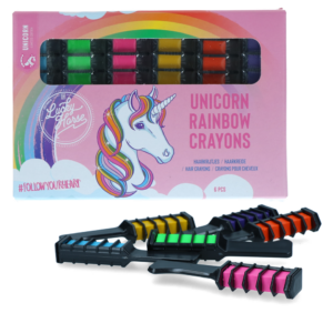 Lucky Horse Unicorn Regenboog Kleurkrijt - 6 stuks