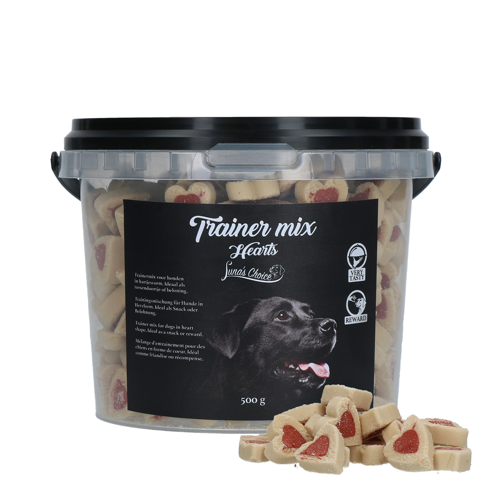 Luna's Choice Trainer Mix Hartjes 500 g - Snacks voor Honden - afbeelding 1