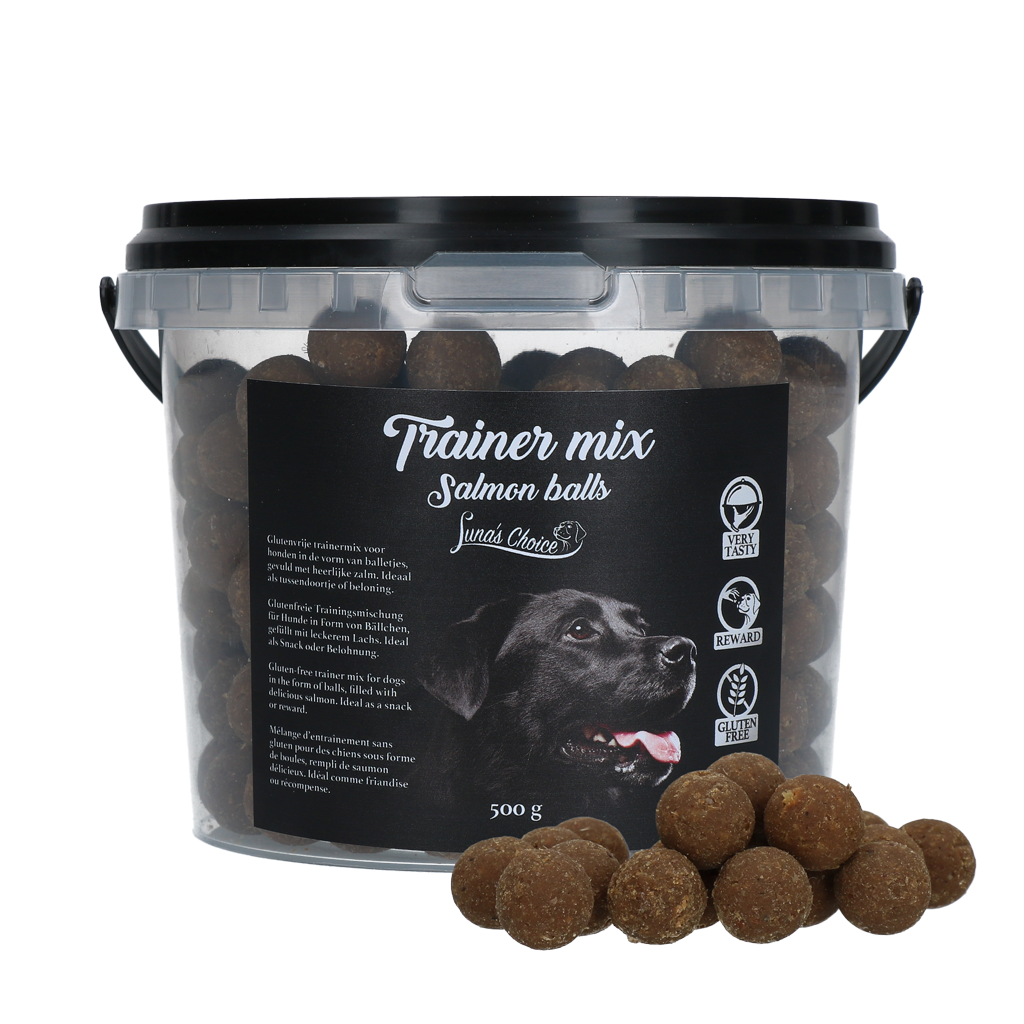 Luna's Choice Trainer Mix Zalm Balletjes 500 g (glutenvrij) - afbeelding 1