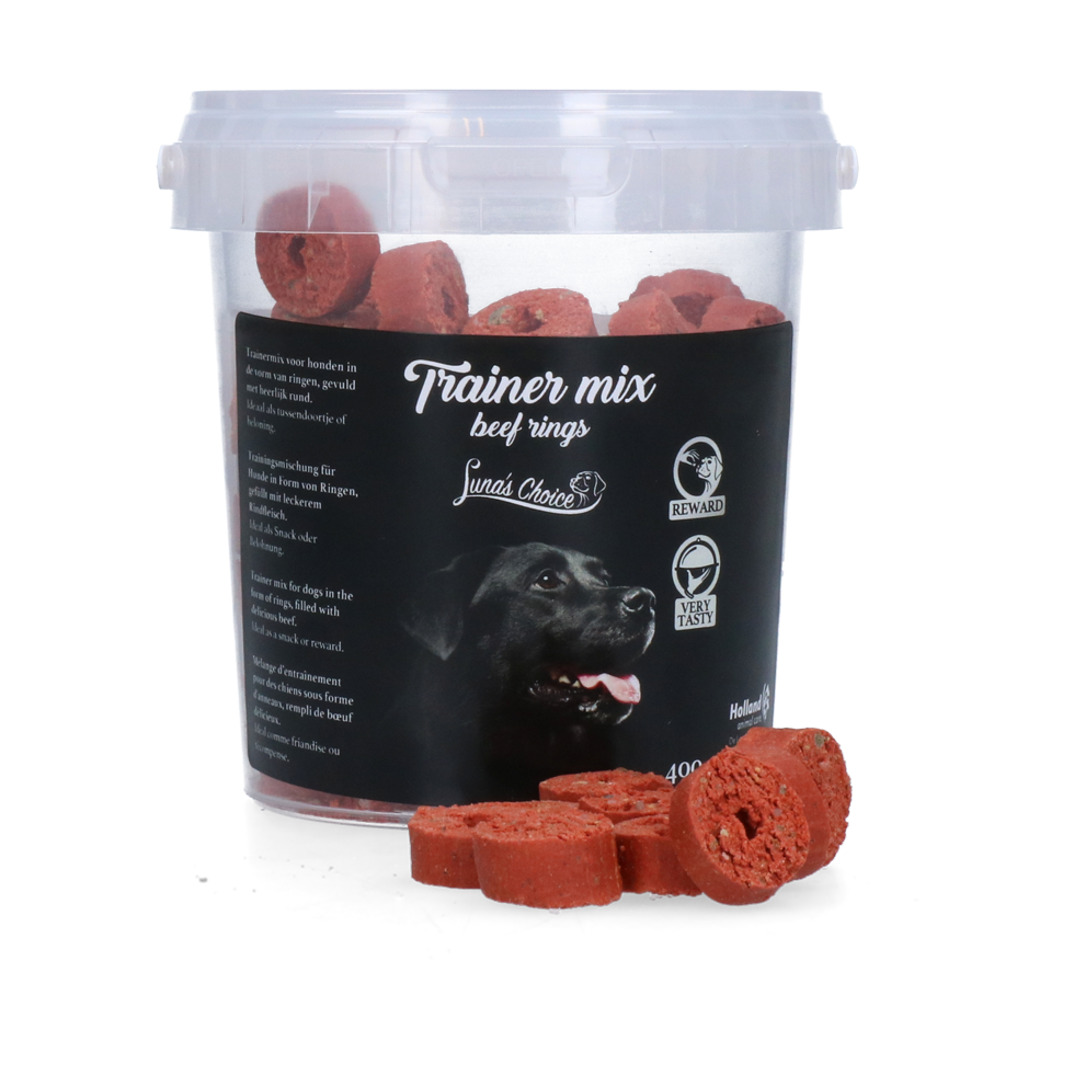Luna's Choice Trainer Mix Rundvlees Ringen 400 g - afbeelding 1