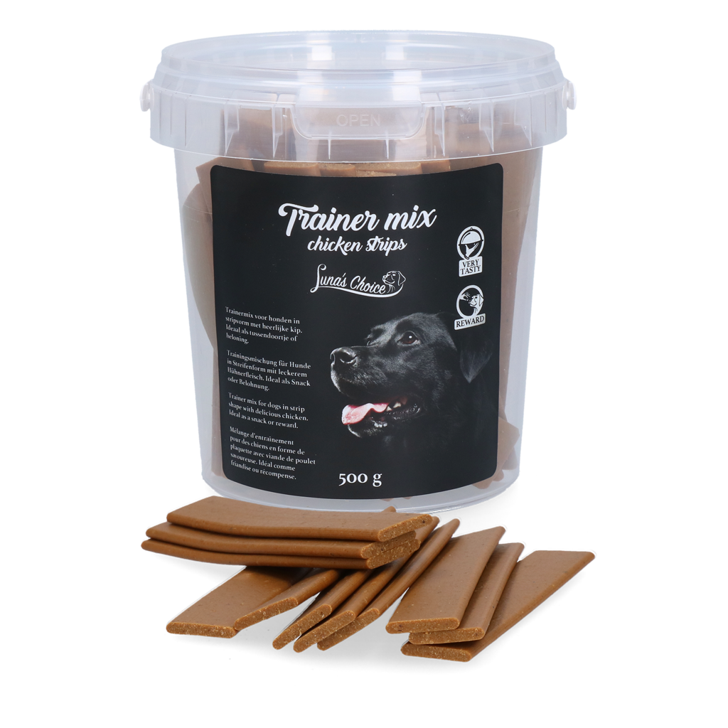 Luna's Choice Trainer Mix Chicken strips 500g - afbeelding 1
