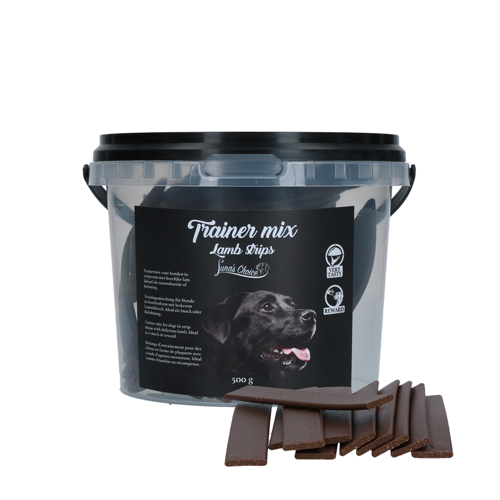 Luna's Choice Trainer Mix Lamb Strips 500g - afbeelding 1