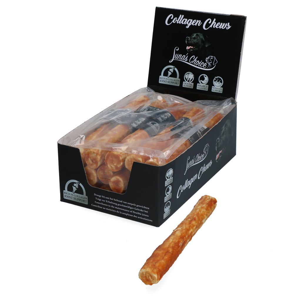 Luna's Choice Collagen Chews Stick Kip XL - 105 gram - afbeelding 3