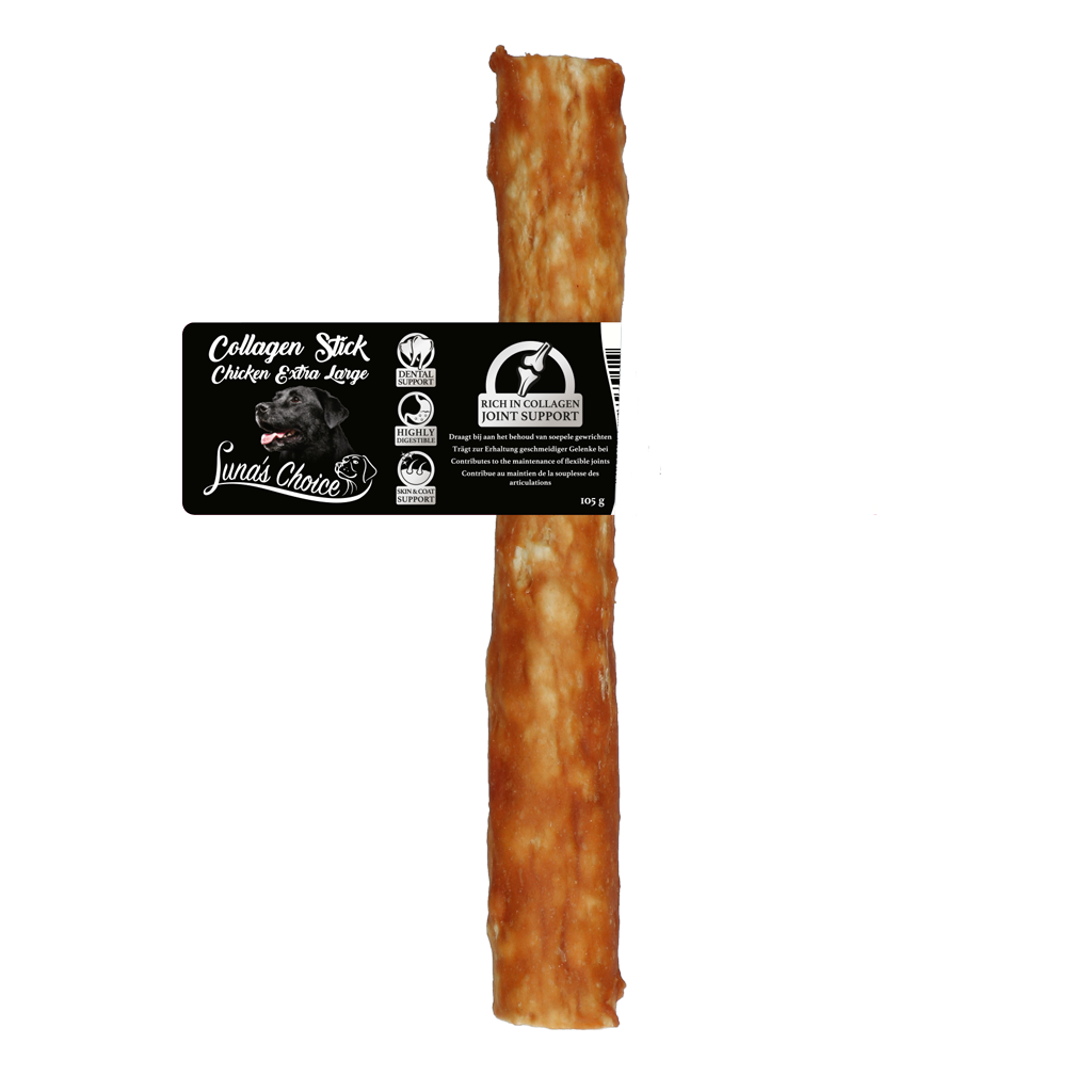 Luna's Choice Collagen Chews Stick Kip XL - 105 gram - afbeelding 1