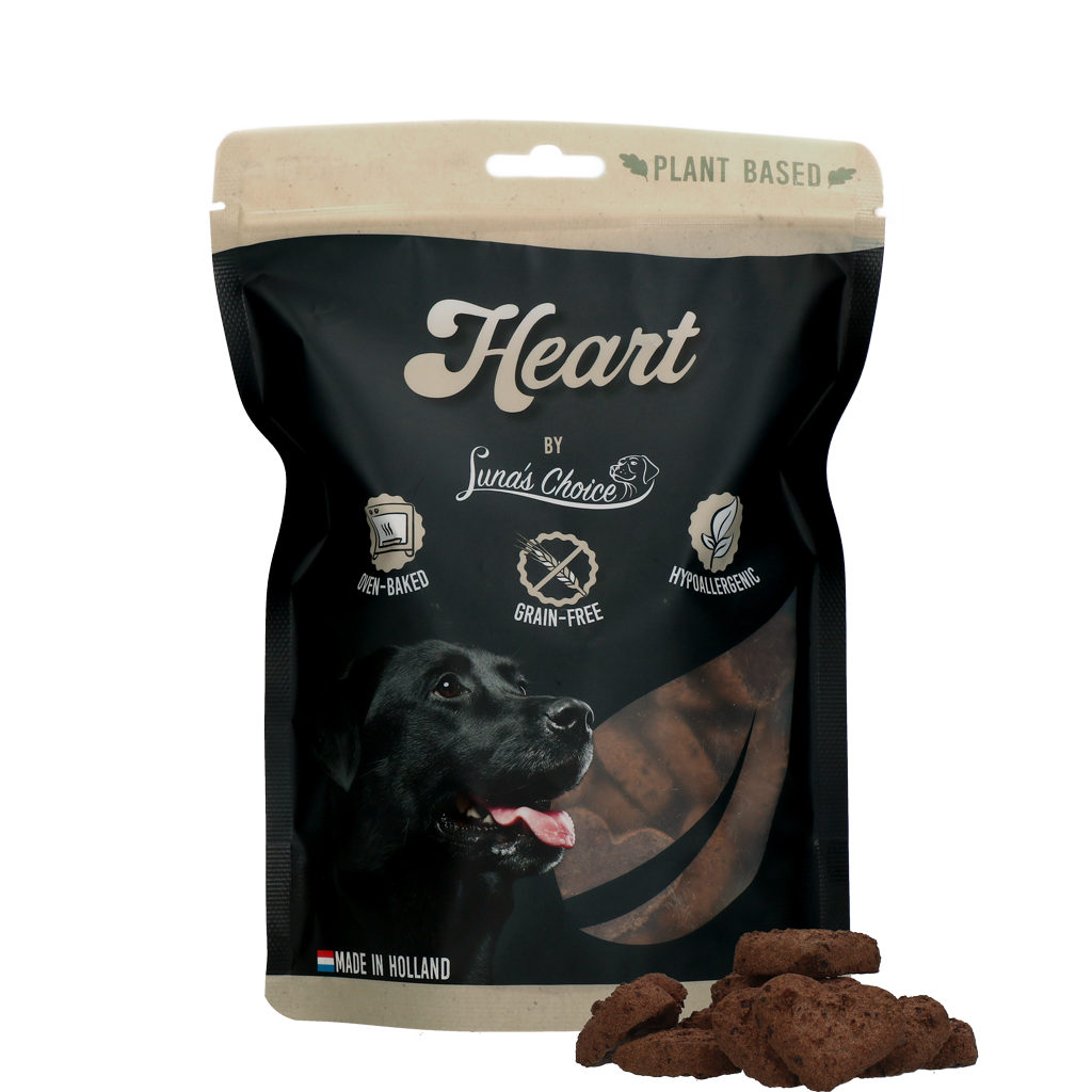 Luna's Choice Plant Based Heart - Hondenkoekjes 48x7,5 g - afbeelding 1