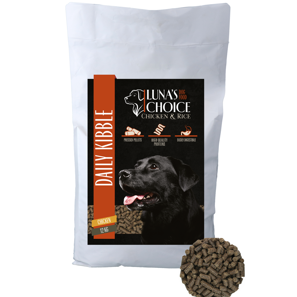 Luna's Choice Adult Kip/Rijst 12 kg - Volledig Hondenvoer