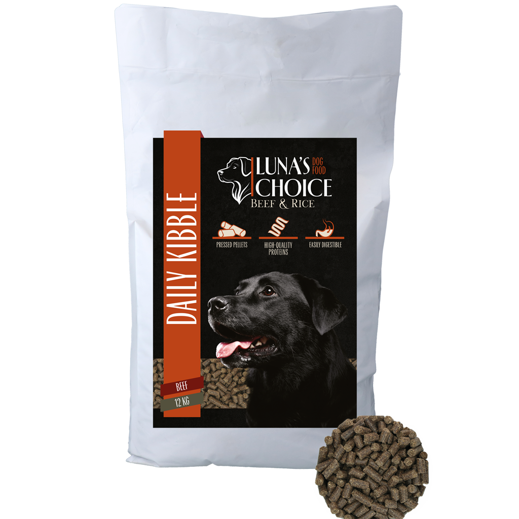Luna's Choice Adult Rund/Rijst 12 kg - Hondenvoer voor Volwassen Honden