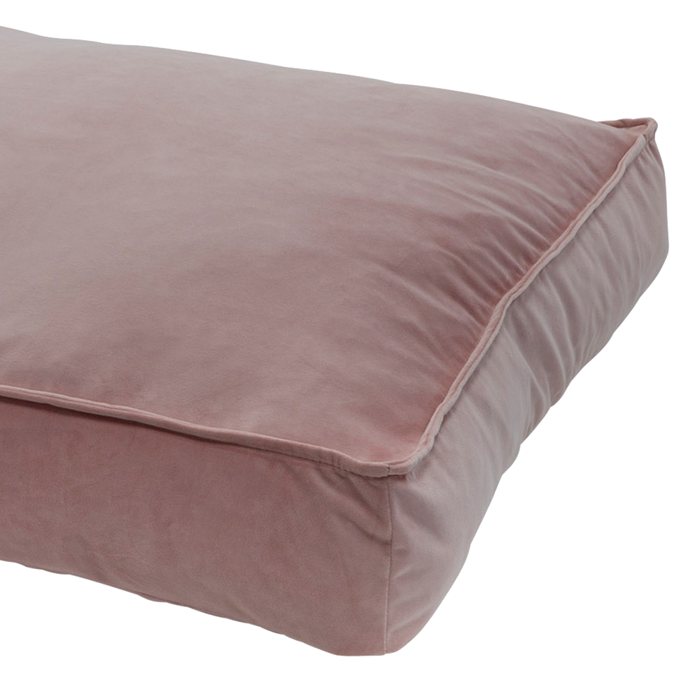 Madison Velours Lounge Cushion Roze M voor honden en katten - afbeelding 1